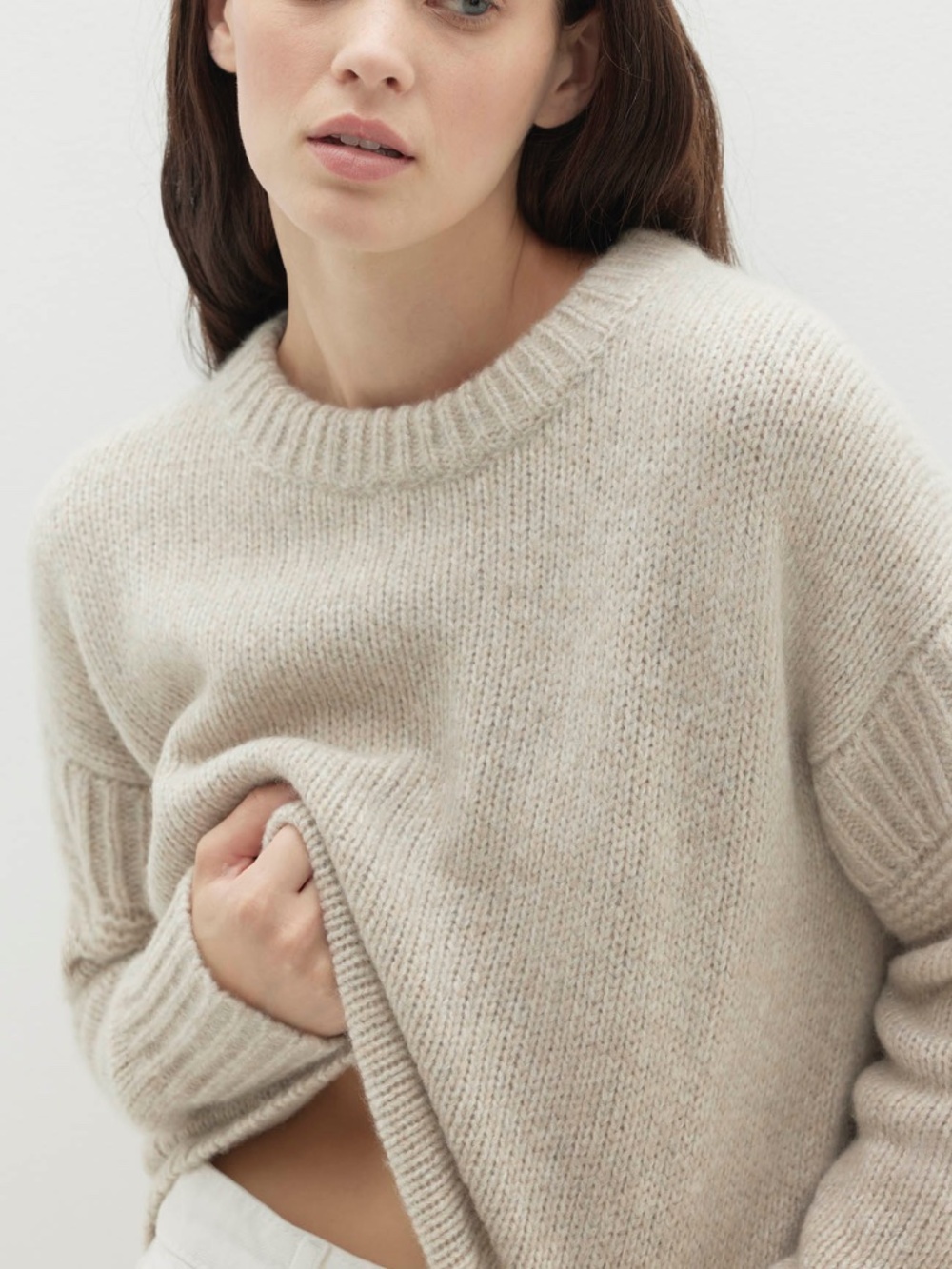 NAKED CASHMERE GISELLE PULLOVER IN ARCTIC GREY - Picture 5 of 10